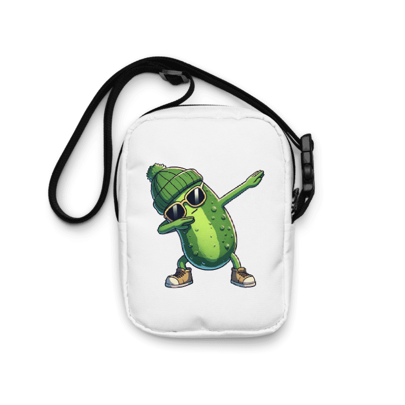 Dabbing Pickle Utility Crossbody Bag