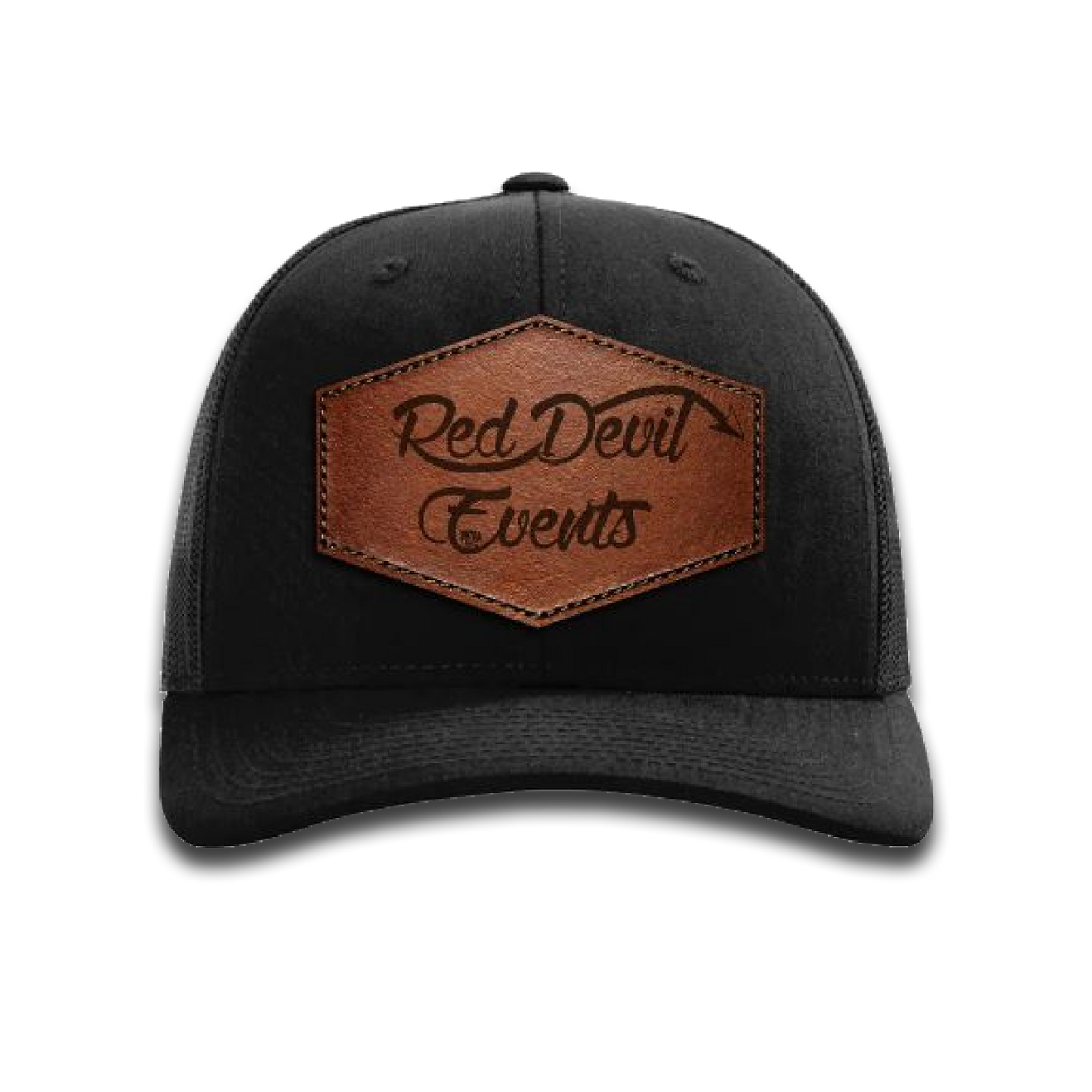 Red Devil Events Richardson Snapback Leather Patch Hat