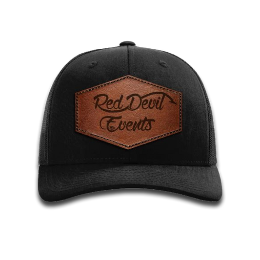 Red Devil Events Richardson Snapback Leather Patch Hat