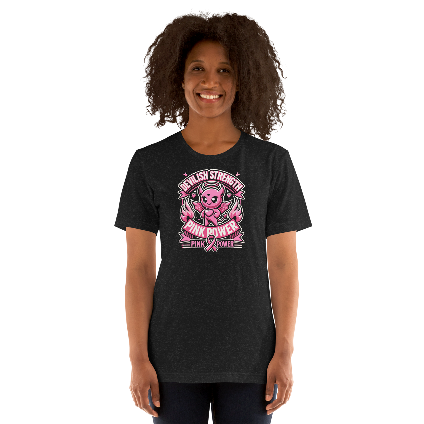 Devilish Strength Pink Power Unisex T-shirt