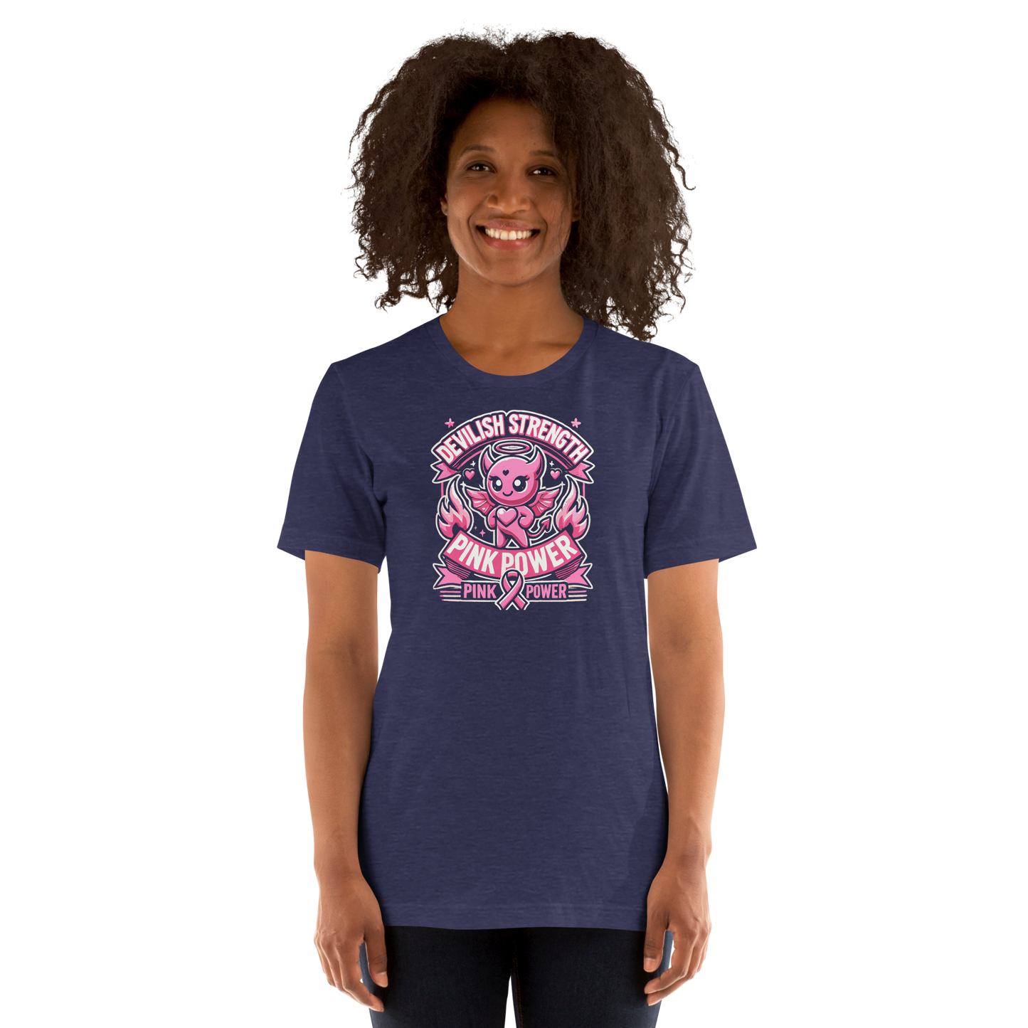 Devilish Strength Pink Power Unisex T-shirt