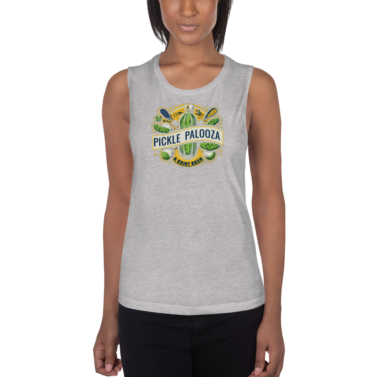 Pickle Palooza Ladies’ Muscle Tank