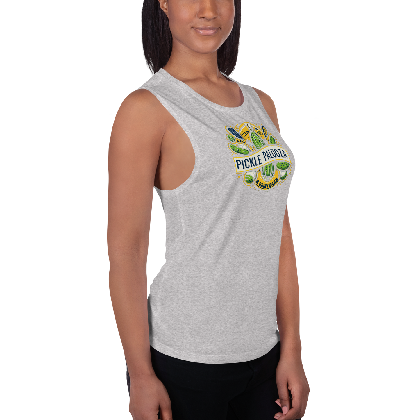 Pickle Palooza Ladies’ Muscle Tank