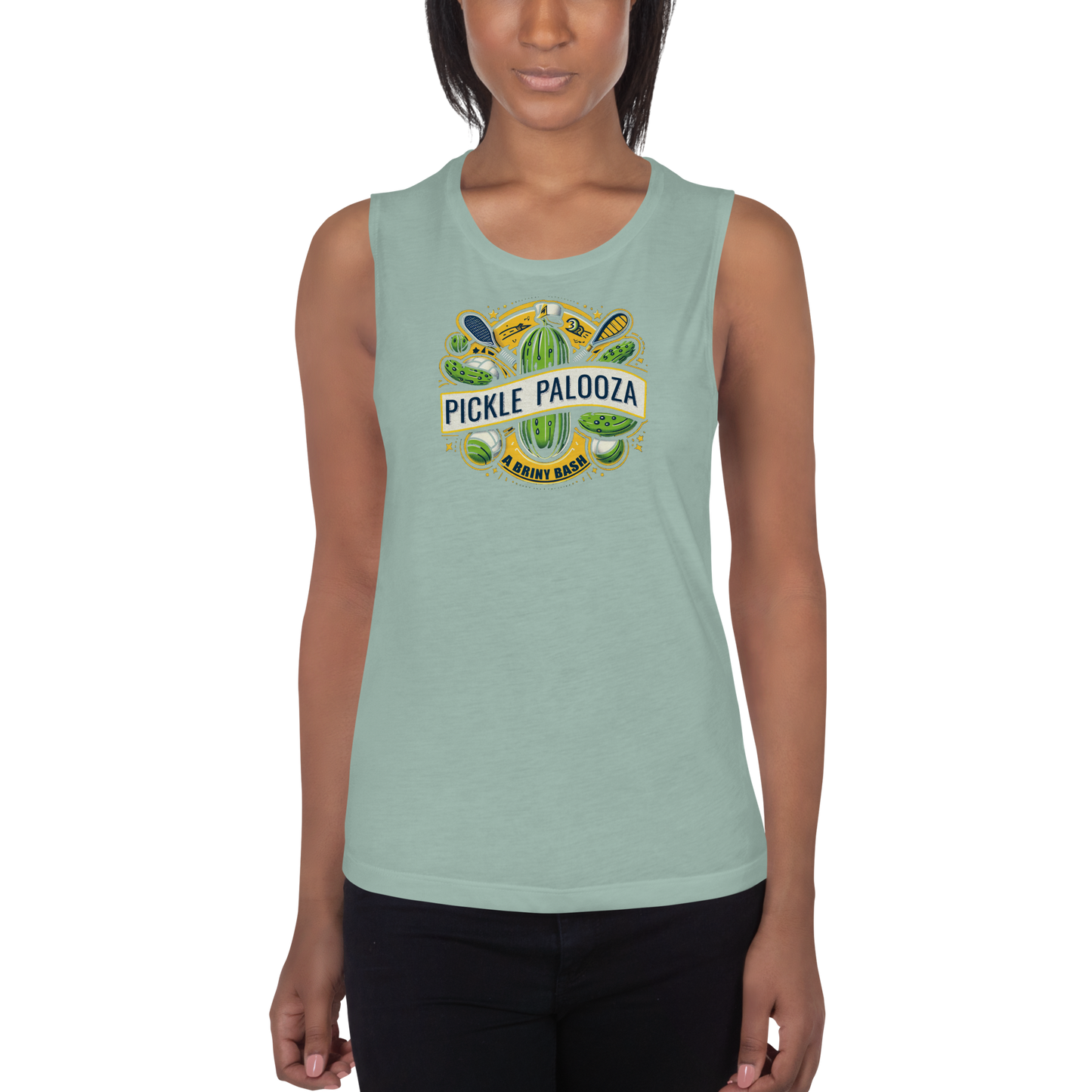 Pickle Palooza Ladies’ Muscle Tank