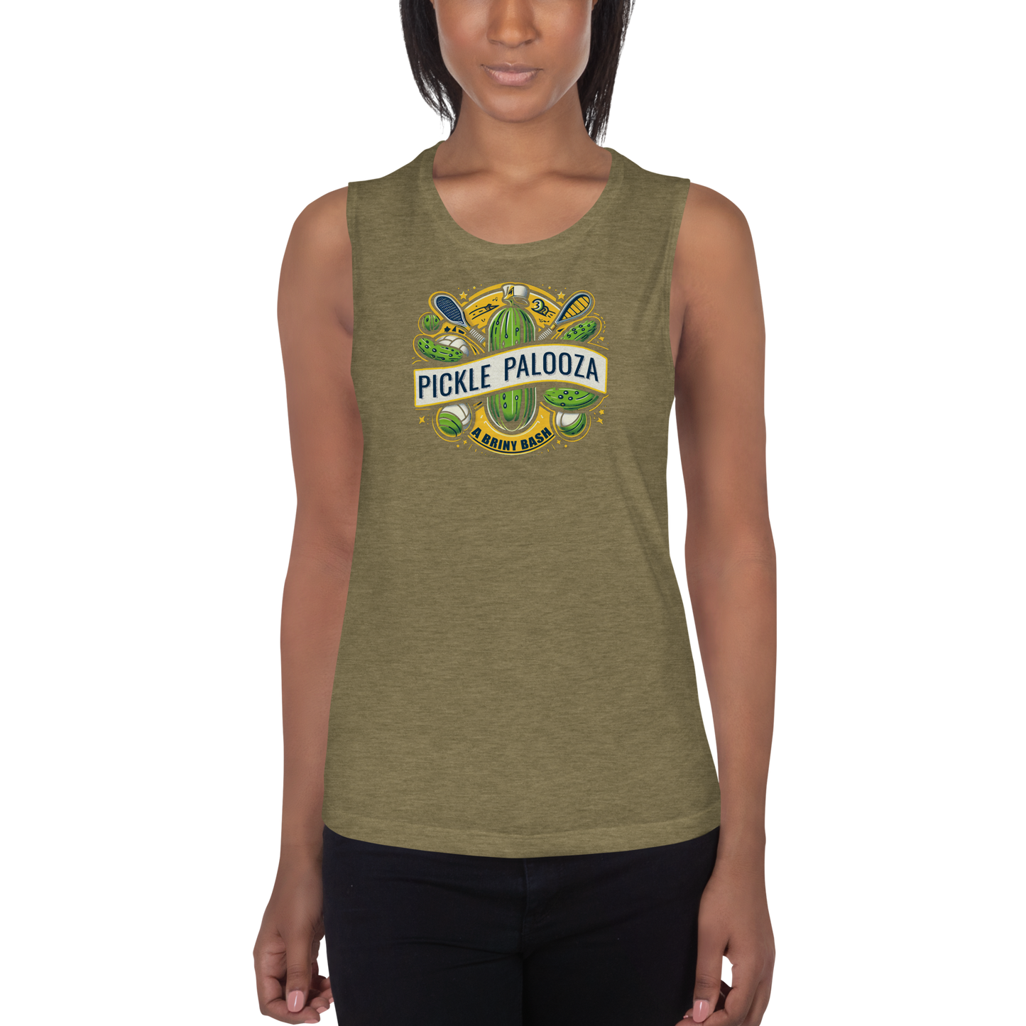 Pickle Palooza Ladies’ Muscle Tank