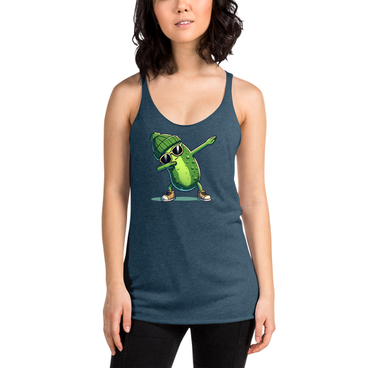 Dabbing Pickle Women's Racerback Tank