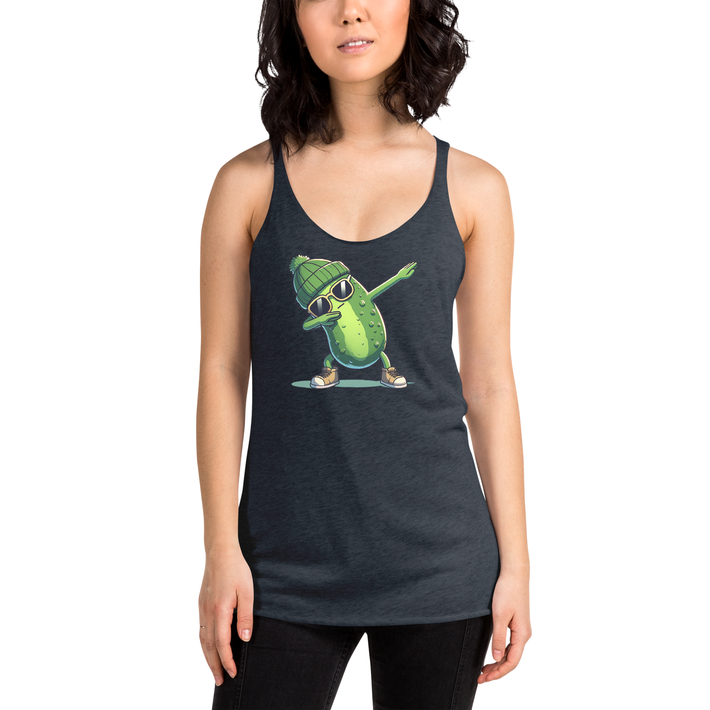 Dabbing Pickle Women's Racerback Tank